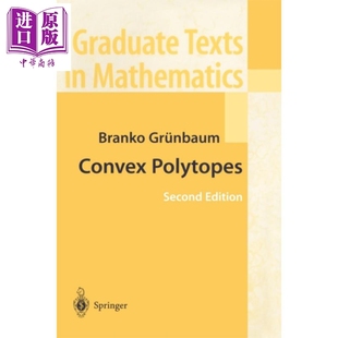 現貨 Ziegler 英文原版 Convex 中商原版 Grunbaum 第2版 Gunter Branko 凸多面體 Polytopes