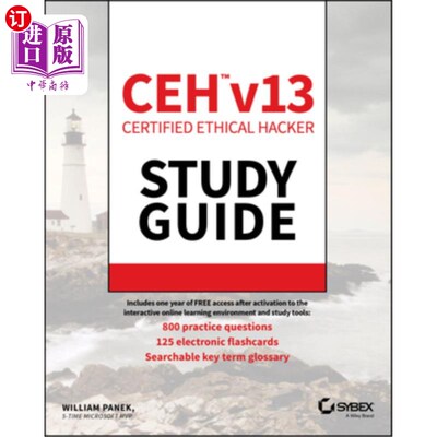 海外直订Ceh Certified Ethical Hacker V13 Study Guide Ceh认证道德黑客V13学习指南