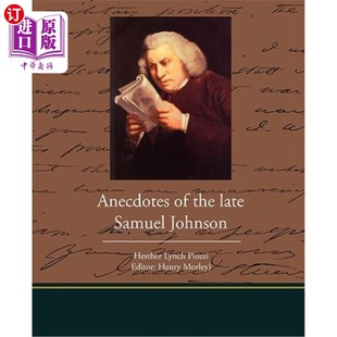 late the Samuel Johnson 轶事 海外直订Anecdotes 已故塞缪尔·约翰逊