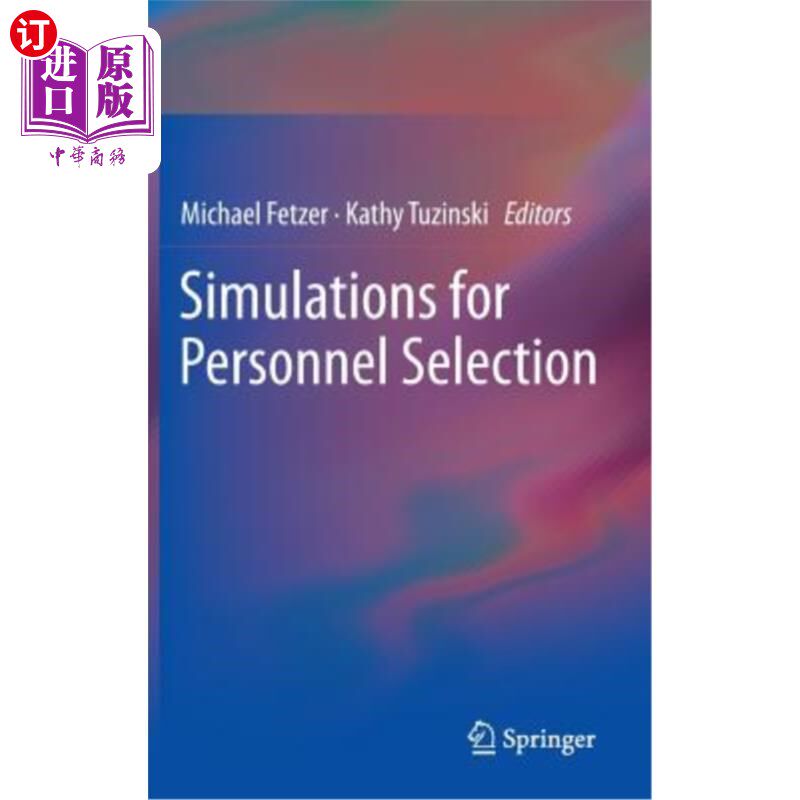 海外直订Simulations for Personnel Selection 人员选择模拟