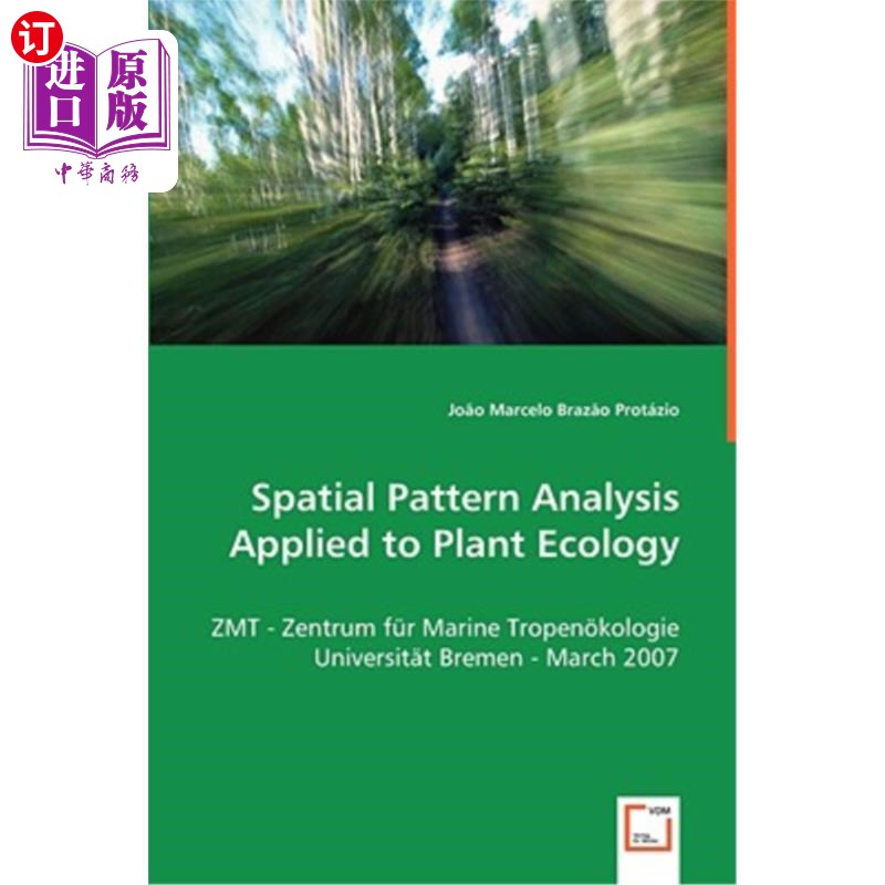 海外直订Spatial Pattern Analysis Applied to Plant Ecology 空间格局分析在植物生态学中的应用