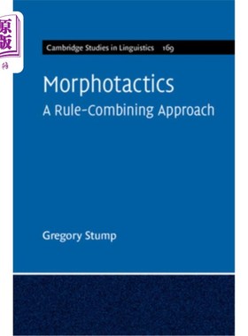 海外直订Morphotactics: Volume 169: A Rule-Combining Approach 形态学:169卷:规则组合方法