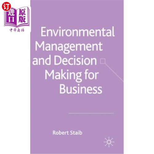 海外直订Environmental Management and Decision Making for Business 商业环境管理与决策