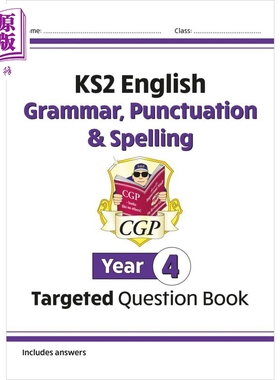 英国CGP KS2 English Targeted Question Book: Grammar, Punctuation & Spelling - Year 4【中商原版】