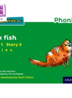 海外直订Read Write Inc. Phonics: Green Set 1 Storybook 3... Read Write公司自然拼读:绿色套装1故事书3六条鱼
