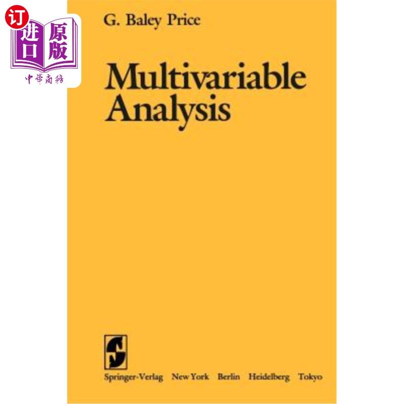 海外直订Multivariable Analysis 多变量分析