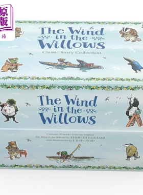 柳林风声 盒装20册 Wind in the Willows Classic Story Collection 英文原版 儿童文学 经典童话故事书 精装进口【中商原版?