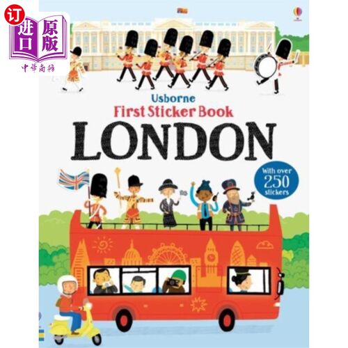 海外直订First Sticker Book London 伦敦第一本贴纸书