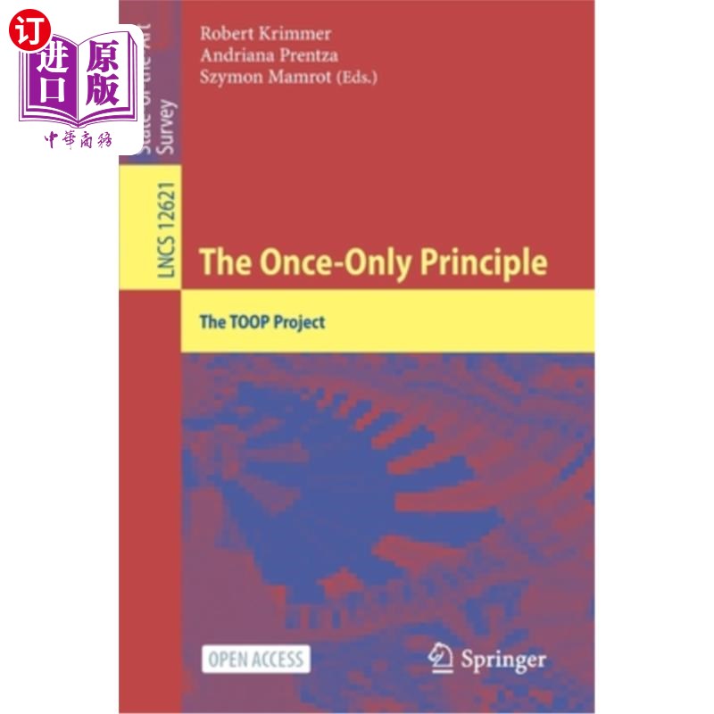 海外直订The Once-Only Principle: The Toop Project唯一的原则:Toop项目