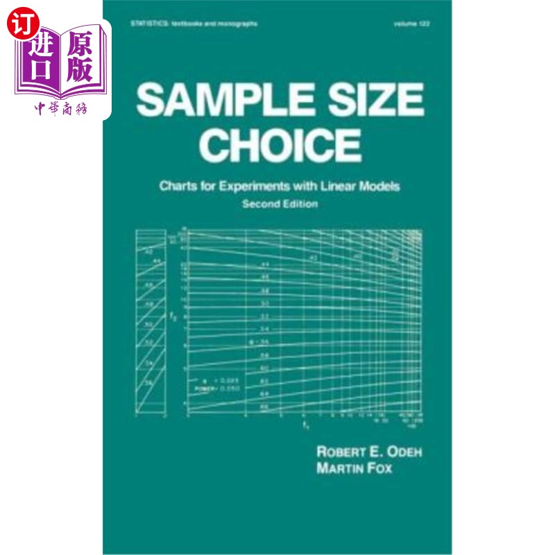海外直订Sample Size Choice: Charts for Experiments with Linear Models, Second Edition 样本量选择：线性模型实验图表