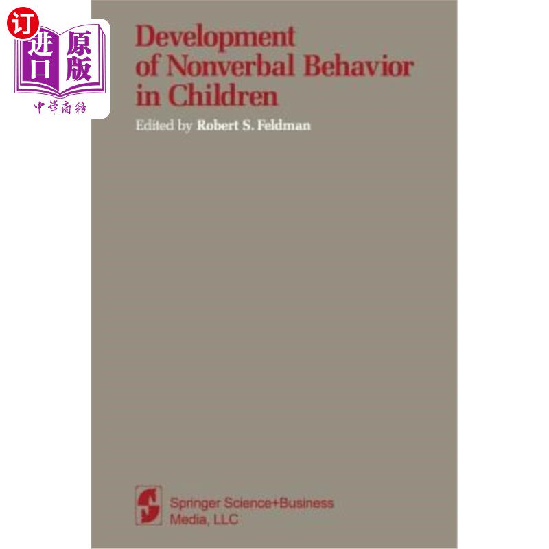 海外直订Development of Nonverbal Behavior in Children 儿童非语言行为的发展