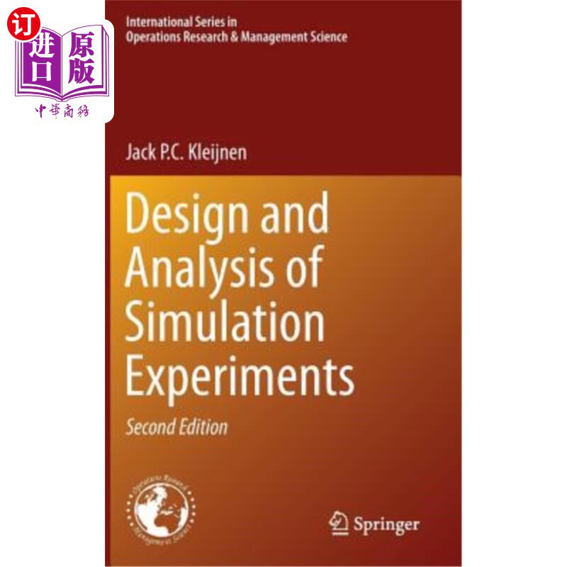 海外直订Design and Analysis of Simulation Experiments 模拟实验的设计与分析