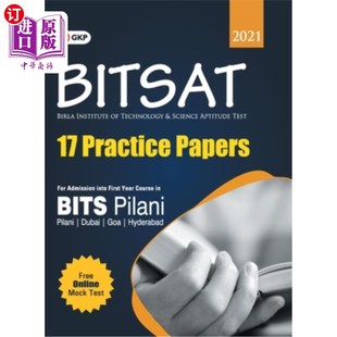 2021 BITSAT Papers 2021—17实践论文 Practice 海外直订BITSAT