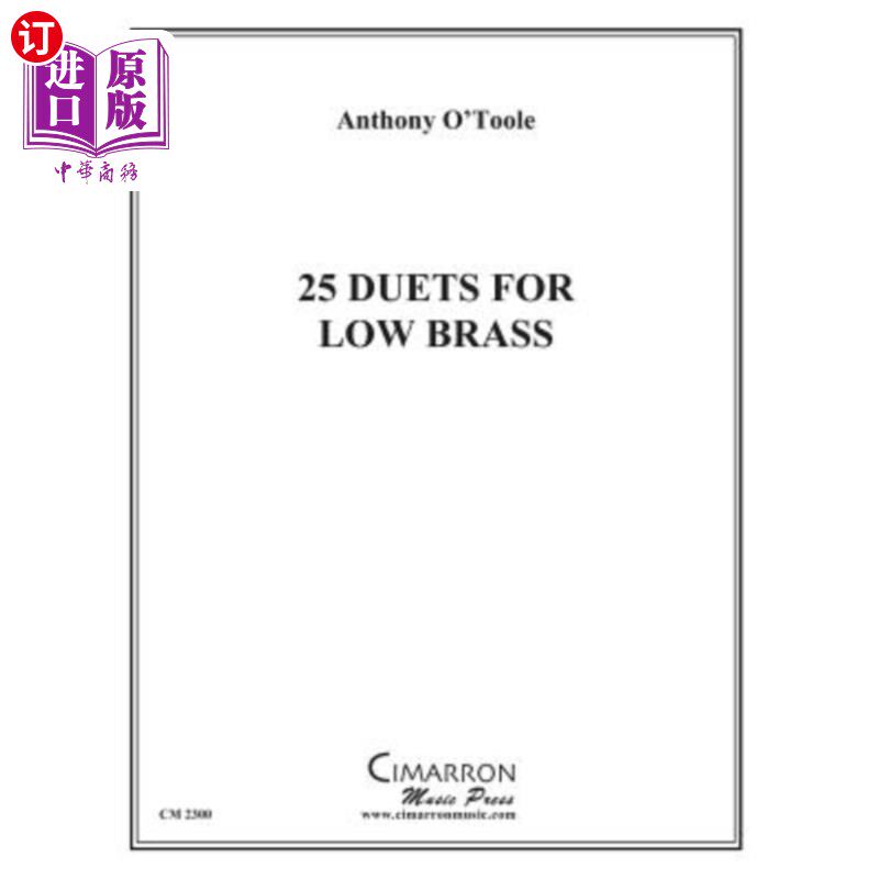 海外直订25 Duets for Low Brass 25首低沉铜管二重奏
