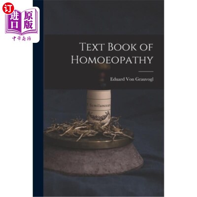 海外直订医药图书Text Book of Homoeopathy 顺势疗法教科书