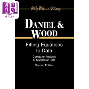 预售 数据拟合方程:多因素数据的计算机分析 Fitting Equations to Data: Computer Analysis of Multifactor Data 英文原版 中商