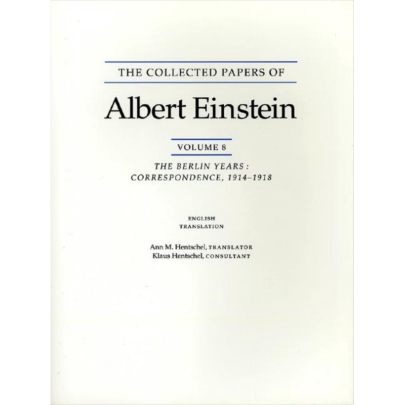 现货 爱因斯坦全集8 英文原版 The Collected Papers of Albert Einstein Volume 8 Albert Einstein【中商原版】