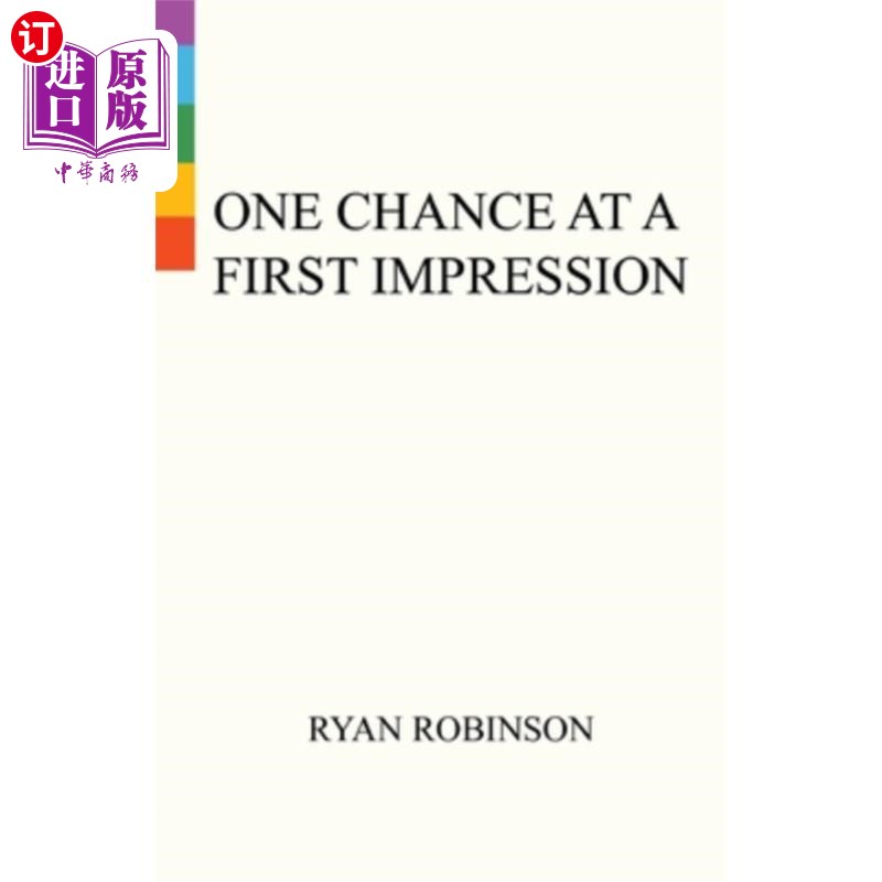 海外直订One Chance At A First Impression 第一印象的机会