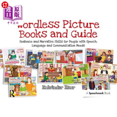 海外直订Wordless Picture Books and Guide: Sentence and Narrative Skills for People with  无字绘本及指南:有说话、语
