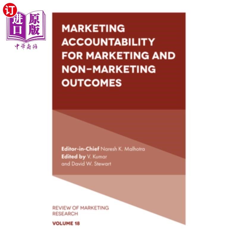 海外直订Marketing Accountability for Marketing and Non-Marketing Outcomes 营销和非营销结果的营销责任