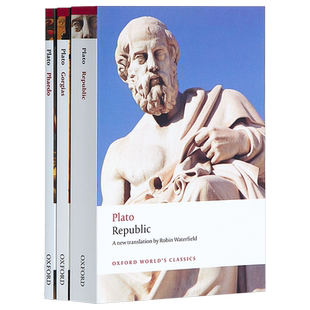 牛津柏拉图3本套装 Republic Phaedo Gorgias 英文原版 Plato 牛津世界经典系列 Oxford World's Classics【中商原版】