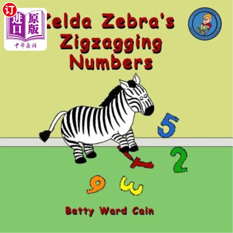 海外直订Zelda Zebra's Zigzagging Numbers 塞尔达斑马之字形数字