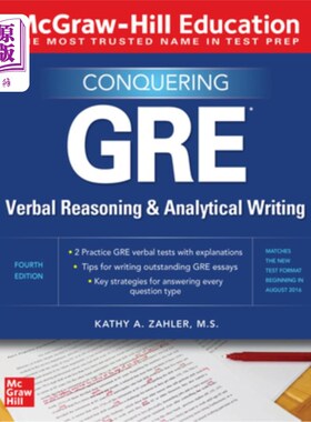 海外直订McGraw-Hill Education Conquering GRE Verbal Reasoning and Analytical Writing, Se 麦格劳-希尔教育征服GRE口头