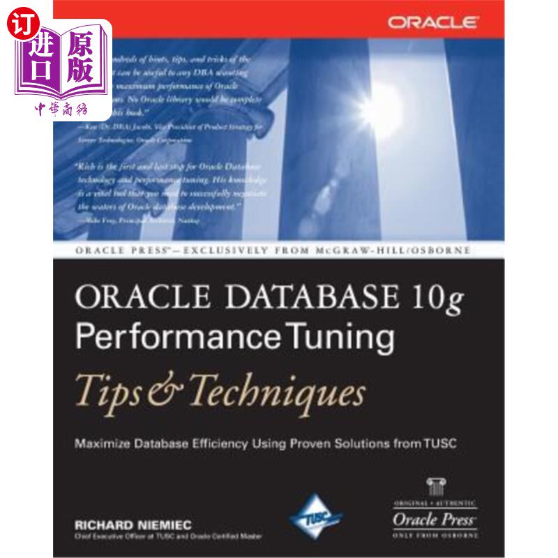 海外直订Oracle Database 10g Performance Tuning Tips & Techniques Oracle数据库10g性能调优技巧和技术