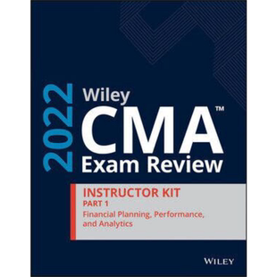 预售 威利CMA考试复习2022教师工具包:财务规划，绩效和分析 Wiley Cma Exam Review 2022 Part 1 Instructor Kit  英文原版 中商?
