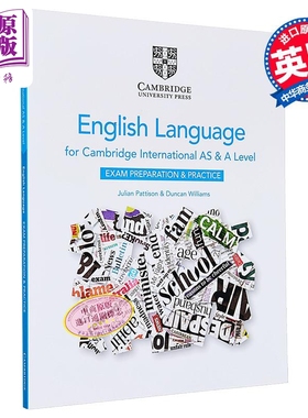 剑桥国际AS & ALEVEL英语语言考试备考复习与练习Cambridge International English Language Preparation Practice【中商原版】