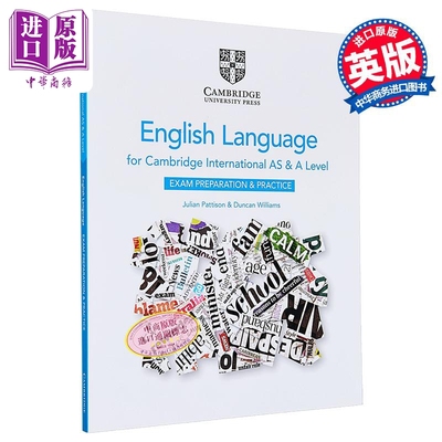 剑桥国际AS & ALEVEL英语语言考试备考复习与练习Cambridge International English Language Preparation Practice【中商原版】