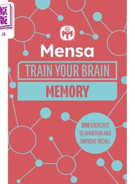 门萨训练你的大脑记忆 英文原版 Mensa Train Your Brain Memory Gareth Moore 200个谜题释放心理潜力 益智【中商原版】