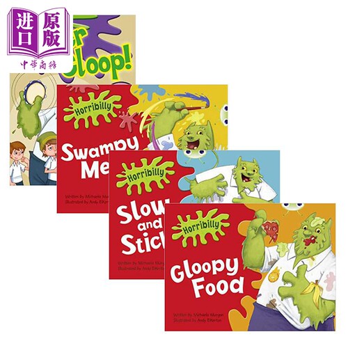 现货 Pearson Bug Club Gloop Story 培生虫子俱乐部 格洛皮的故事套装4册 自然拼读图画书 5-6岁 1年级 英文原版【中商原版】