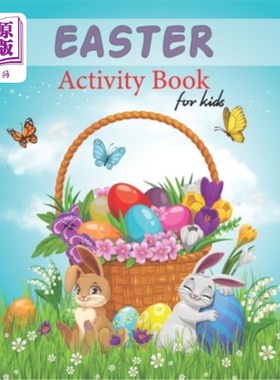 海外直订Easter Activity Book For Kids: Over 60 Easy And Funny Easter Bunny & Egg Colorin 儿童复活节活动手册：超过60