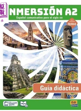 INMERSIÓN A2. GUÍA DIDÁCTICA 沉浸式西班牙语 A2 教师指南 西文西班牙文原版进口 语言学习教学工具书【中商原版】