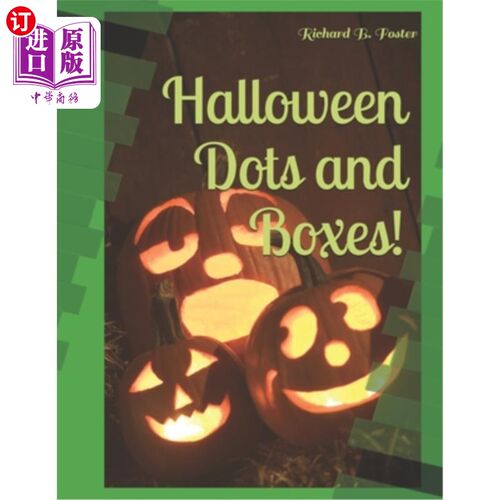 海外直订Halloween Dots and Boxes!: Game Book 万圣节的圆点和盒子！：游戏书