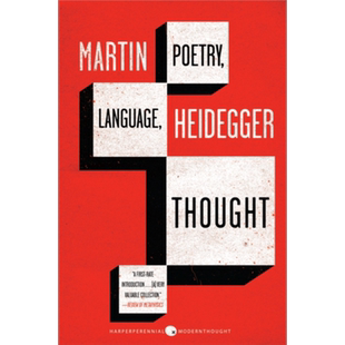 马丁 海德格尔 诗歌 语言和思想 Poetry Language Thought 英文原版 诗语言思 Martin Heidegger【中商原版】