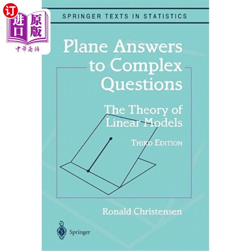 海外直订Plane Answers to Complex Questions: The Theory of Linear Models 复杂问题的平面回答:线性模型理论