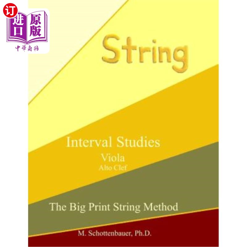 海外直订Interval Studies: Viola (Alto Clef) 间隔研究:中提琴(中音)