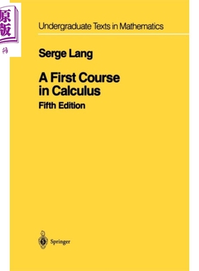 A First Course in Calculus 英文原版 微积分基础教程 第5版 Serge Lang【中商原版】
