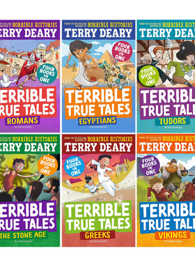 Terrible True Tales 糟糕又真实的故事系列 可怕的历史作者Terry Deary 英文原版 儿童历史故事 科普读物 插图章节书【中商原版】