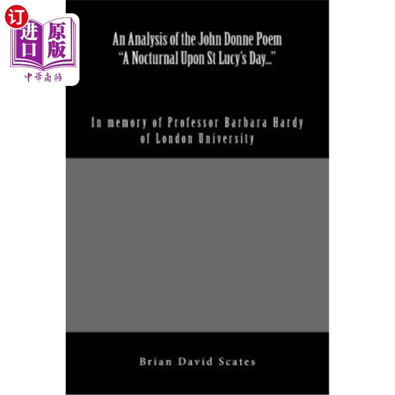 【中商海外直订】an analysis of the john donne poem 