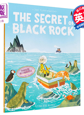 Joe Todd Stanton英文原版 The Secret of Black Rock移动的黑色小岛 桥梁漫画图像小说 小初文学 水石奖获奖作品【中商原版】