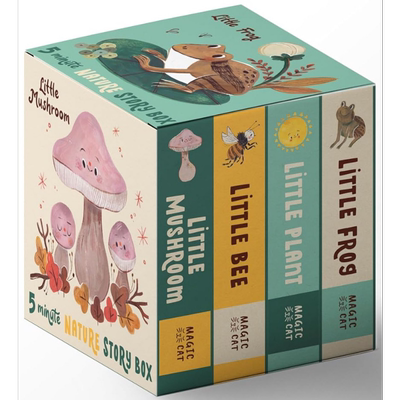 5分钟小自然故事4册纸板书盒装