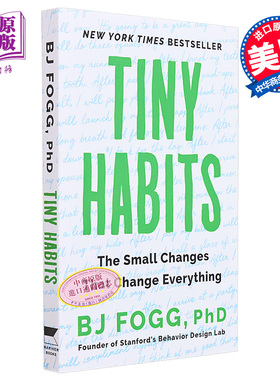 小习惯 改变一切的小变化 英文原版 Tiny Habits BJ Fogg【中商原版】