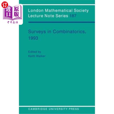 海外直订Surveys in Combinatorics, 1993 组合数学调查，1993年