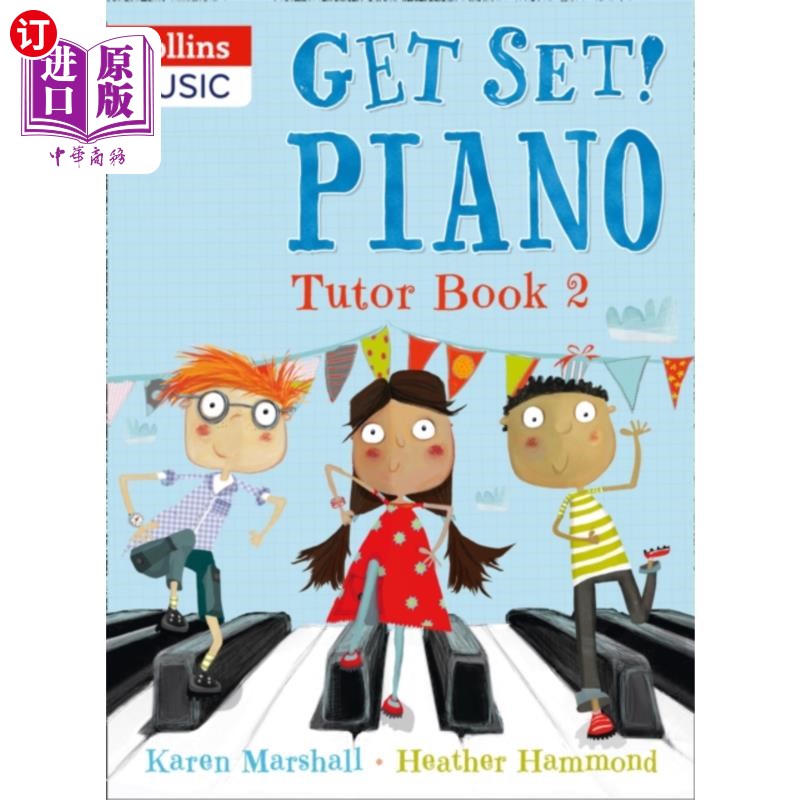 海外直订Get Set! Piano Tutor Book 2 设置!钢琴辅导书2