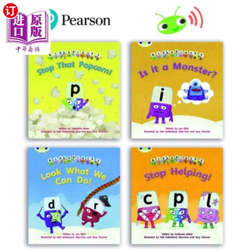 海外直订Learn to Read at Home with Bug Club Phonics Alph... 用Bug Club Phonics Alphablocks在家学习阅读：第3/4阶段-