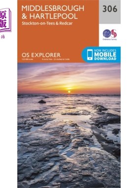 海外直订Middlesbrough and Hartlepool, Stockton-on-Tees a... 米德尔斯堡和哈特尔普尔，蒂斯河畔斯托克顿和雷德卡