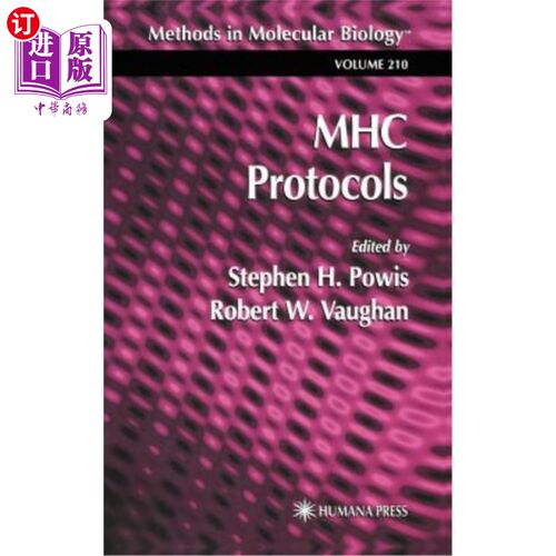 海外直订医药图书Mhc Protocols Mhc协议